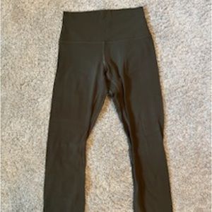 Olive Lululemon leggings Size 4